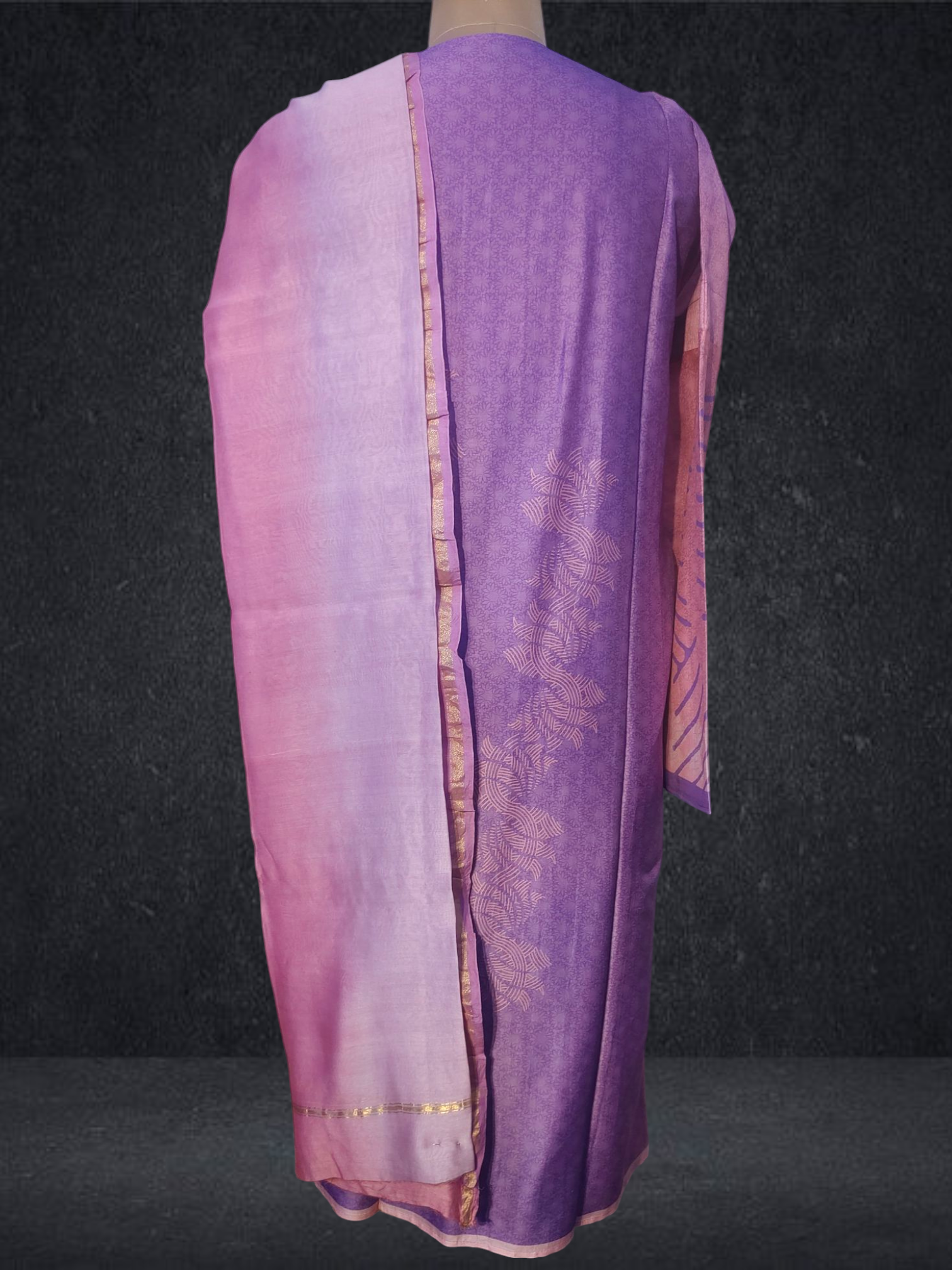Semi Stitched Chanderi kurta VISHAL KAPUR