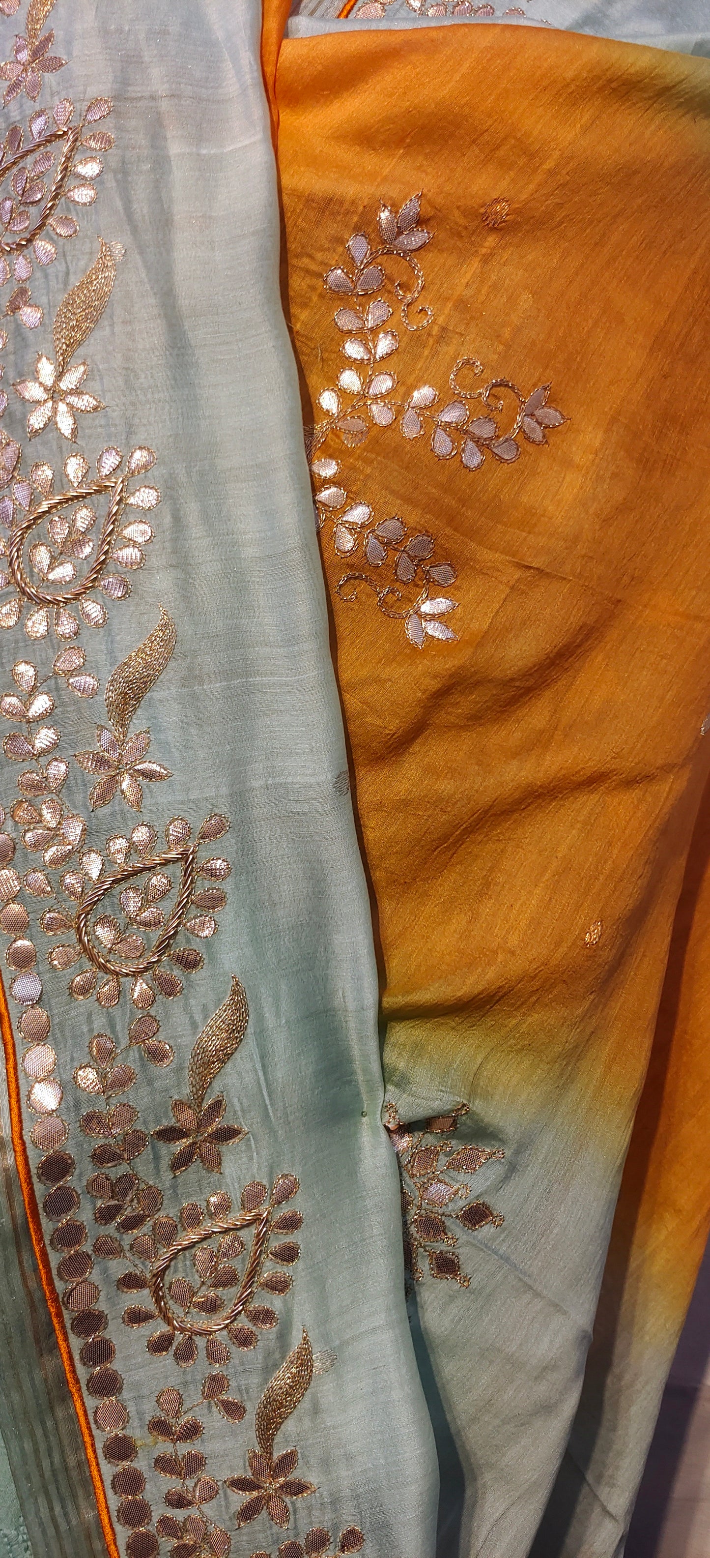 Semi Stitched Formal chanderi Suitset