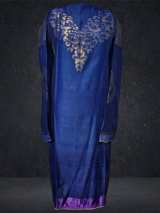 Semi Stitched Chanderi kurta