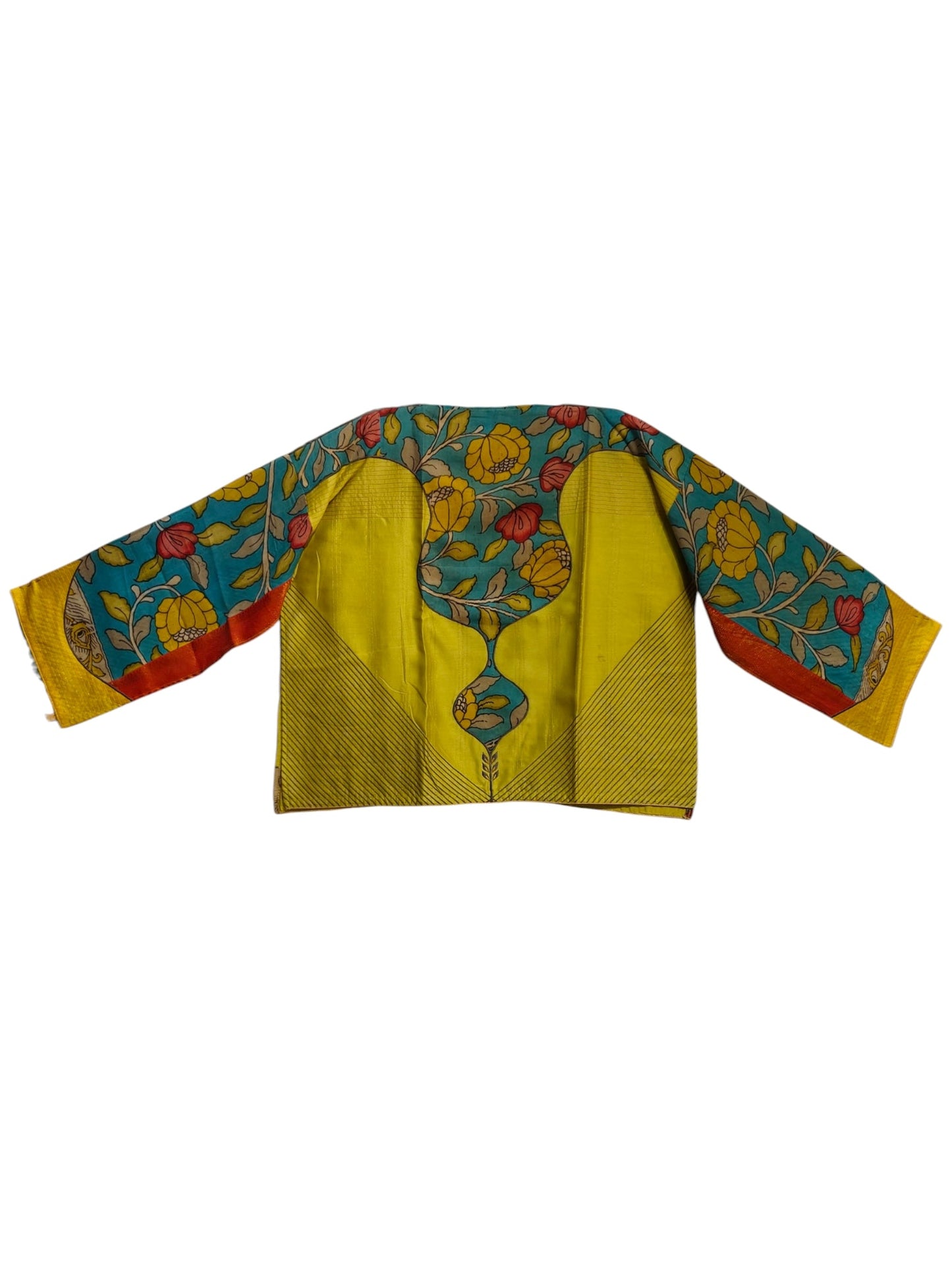 Semi Stitched Chanderi Kalamkari Ɓlouse VISHAL KAPUR STUDIO