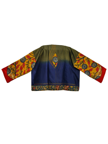 Semi Stitched Chanderi Kalamkari Ɓlouse
