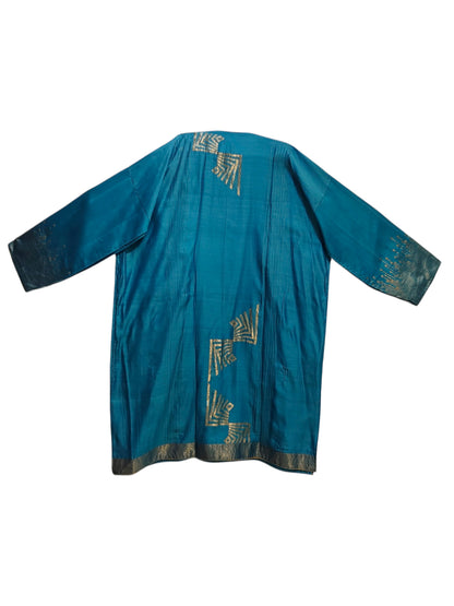 Semi Stitched Chanderi Formal Suitset