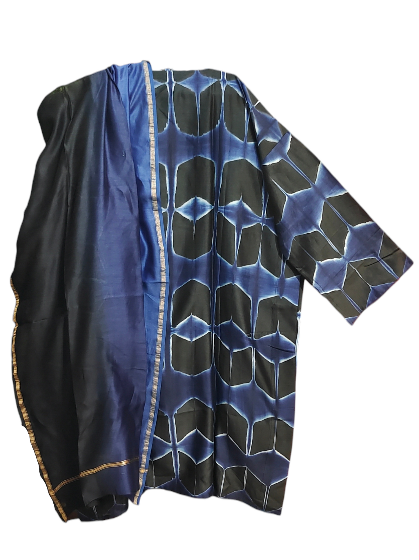 Semi Stitched Chanderi Casual Suitset