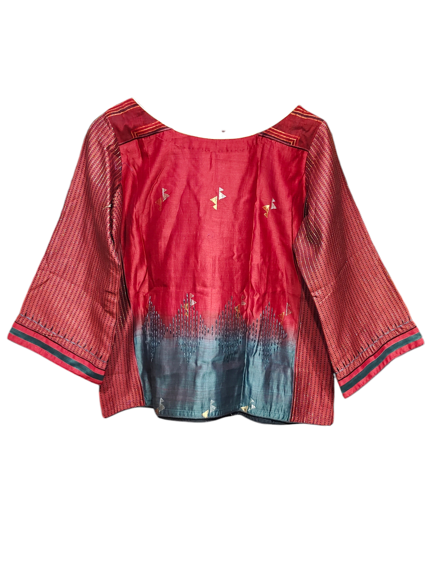 Formal Chanderi Silk Ajrakh Saree