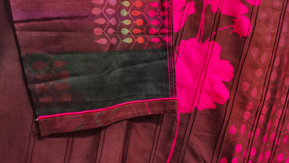 Semi Stitched printed chanderi Tunic