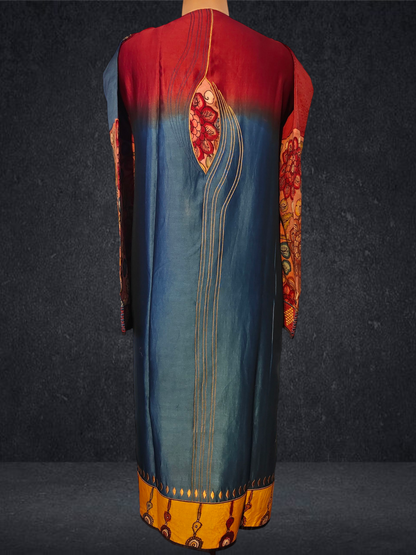 Semi Stitched Formal chanderi Suitset