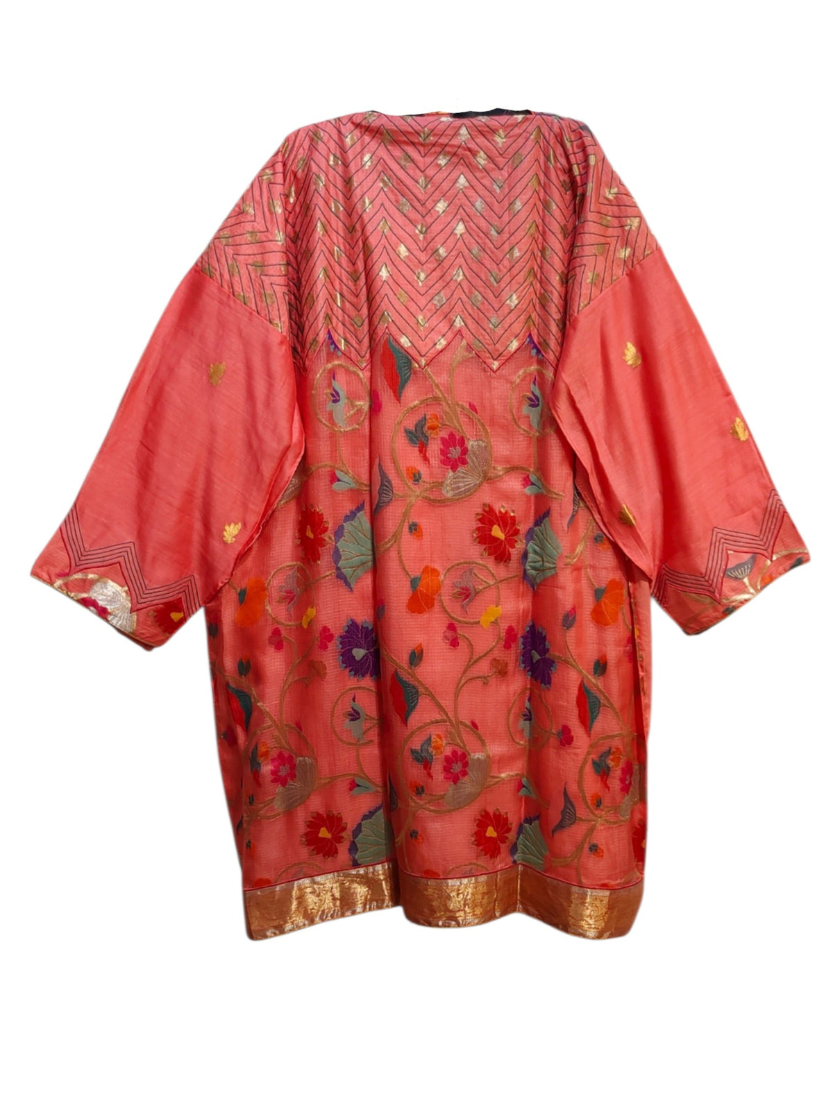 Semi Stitched Chanderi Formal Suitset