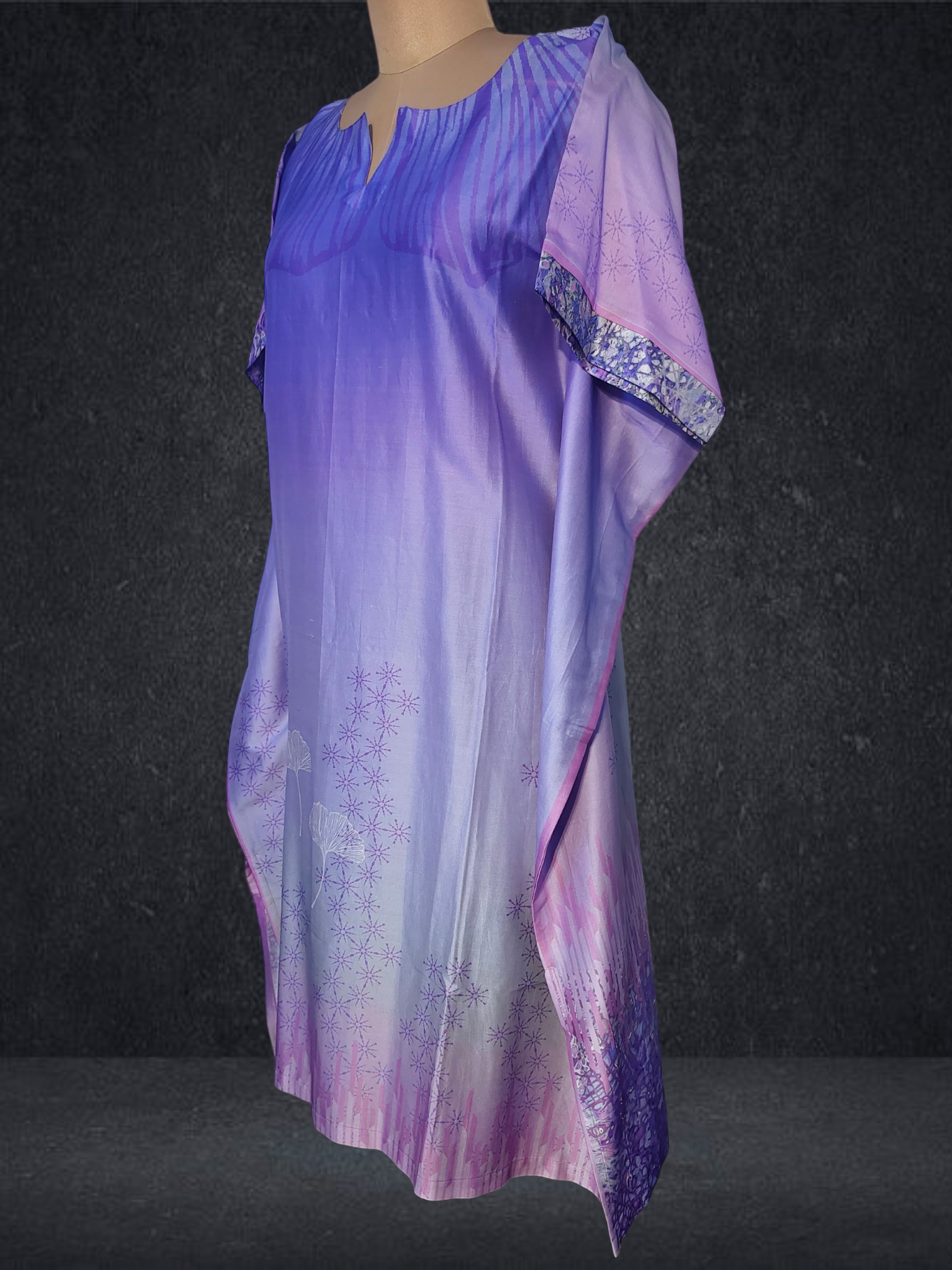 Stitched Chanderi Digital Printed Kaftan VISHAL KAPUR STUDIO