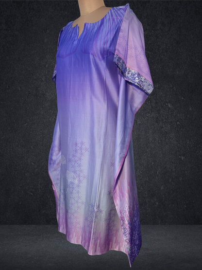 Stitched Chanderi Digital Printed Kaftan VISHAL KAPUR STUDIO