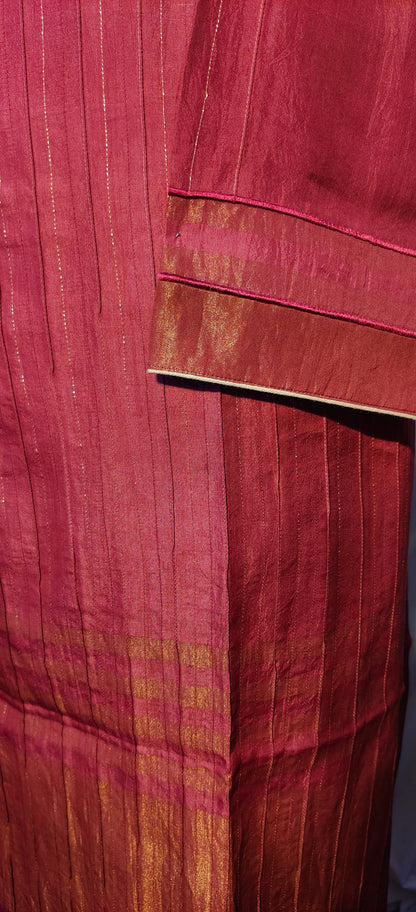 Semi Stitched Chanderi kurta VISHAL KAPUR