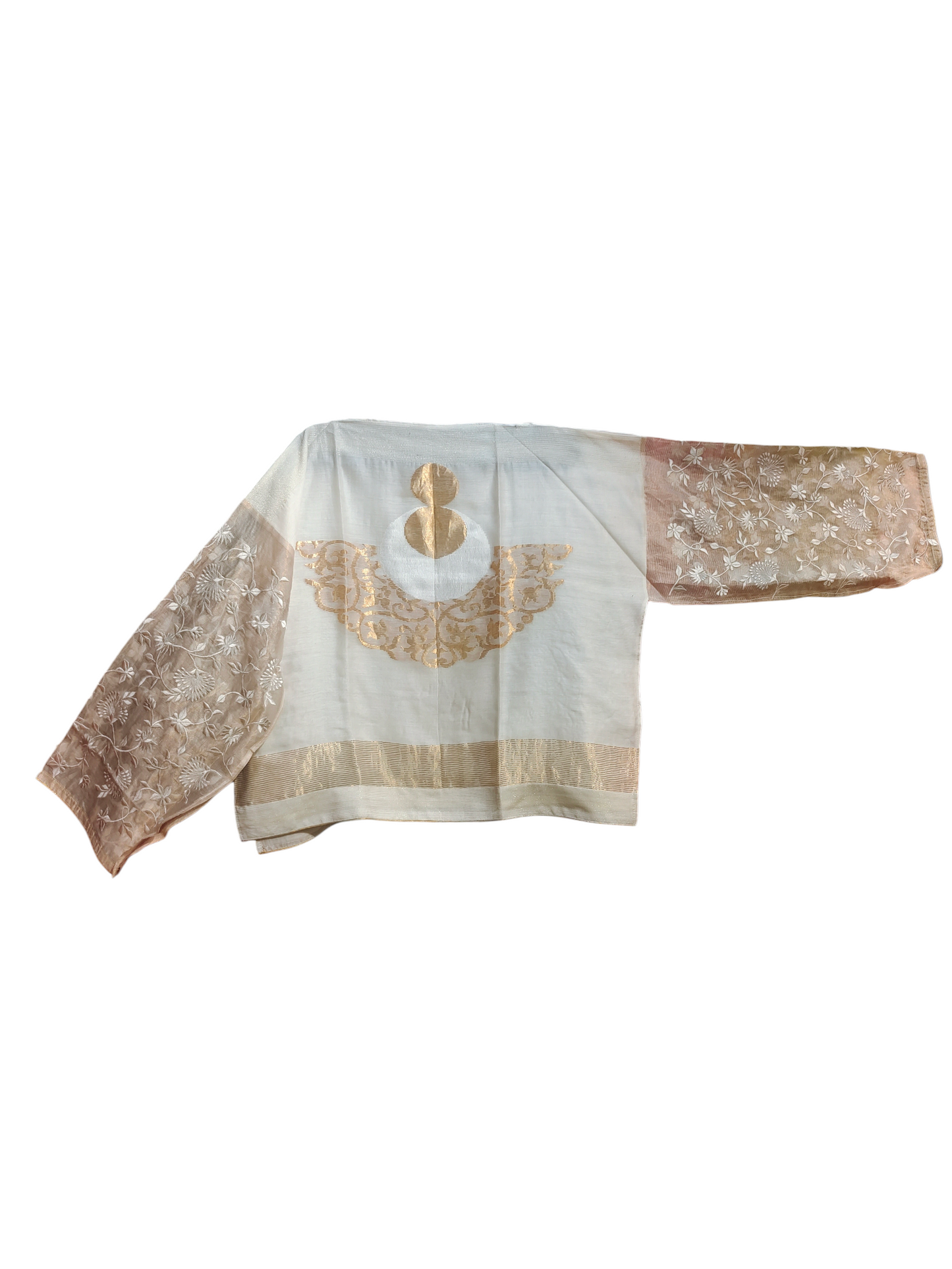 Formal Chanderi cutwork gota Saree