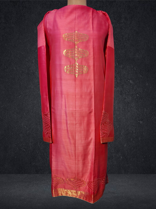 Semi Stitched chanderi kurta VISHAL KAPUR