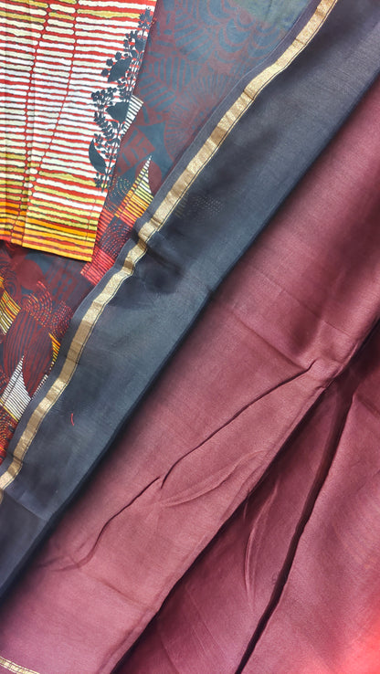 Semi Stitched Cotton Casual Suitset