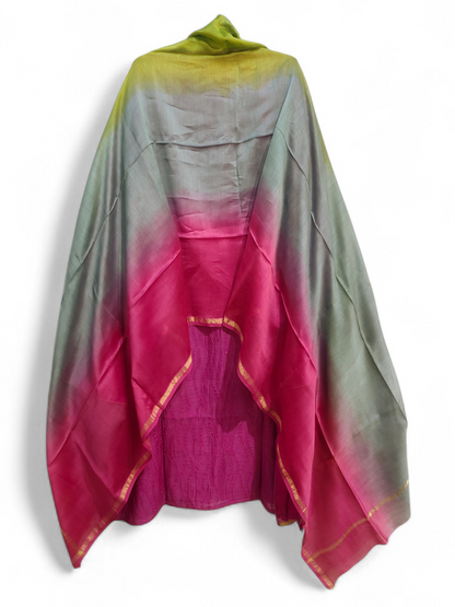 Semi Stitched Formal chanderi Suitset