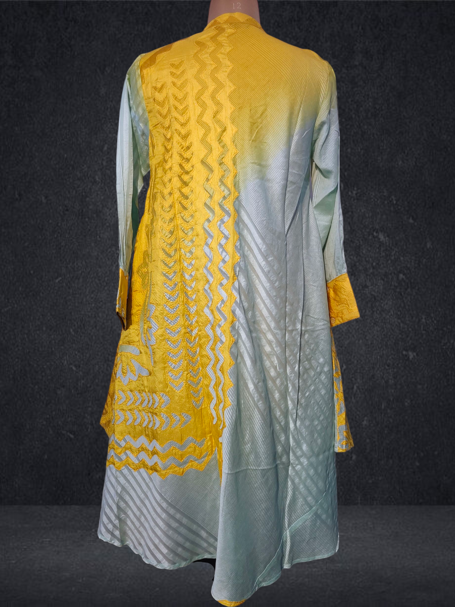 Stitched applique Long Dress VISHAL KAPUR STUDIO