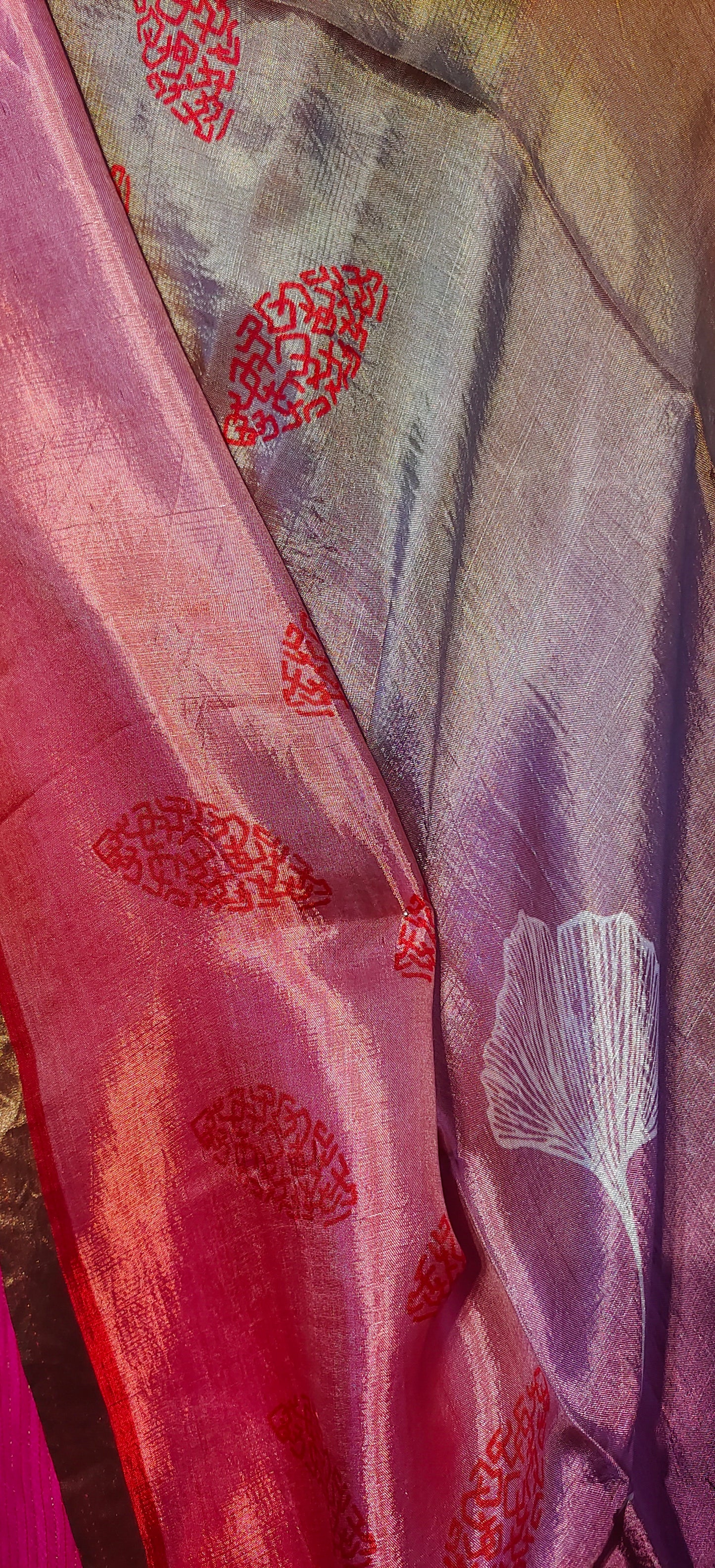 Semi Stitched Chanderi Formal Suitset