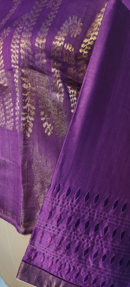 Semistitched Chanderi Ɓlouse