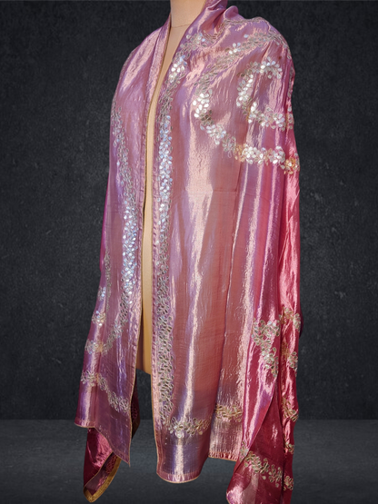 Semi Stitched Chanderi Formal Suitset