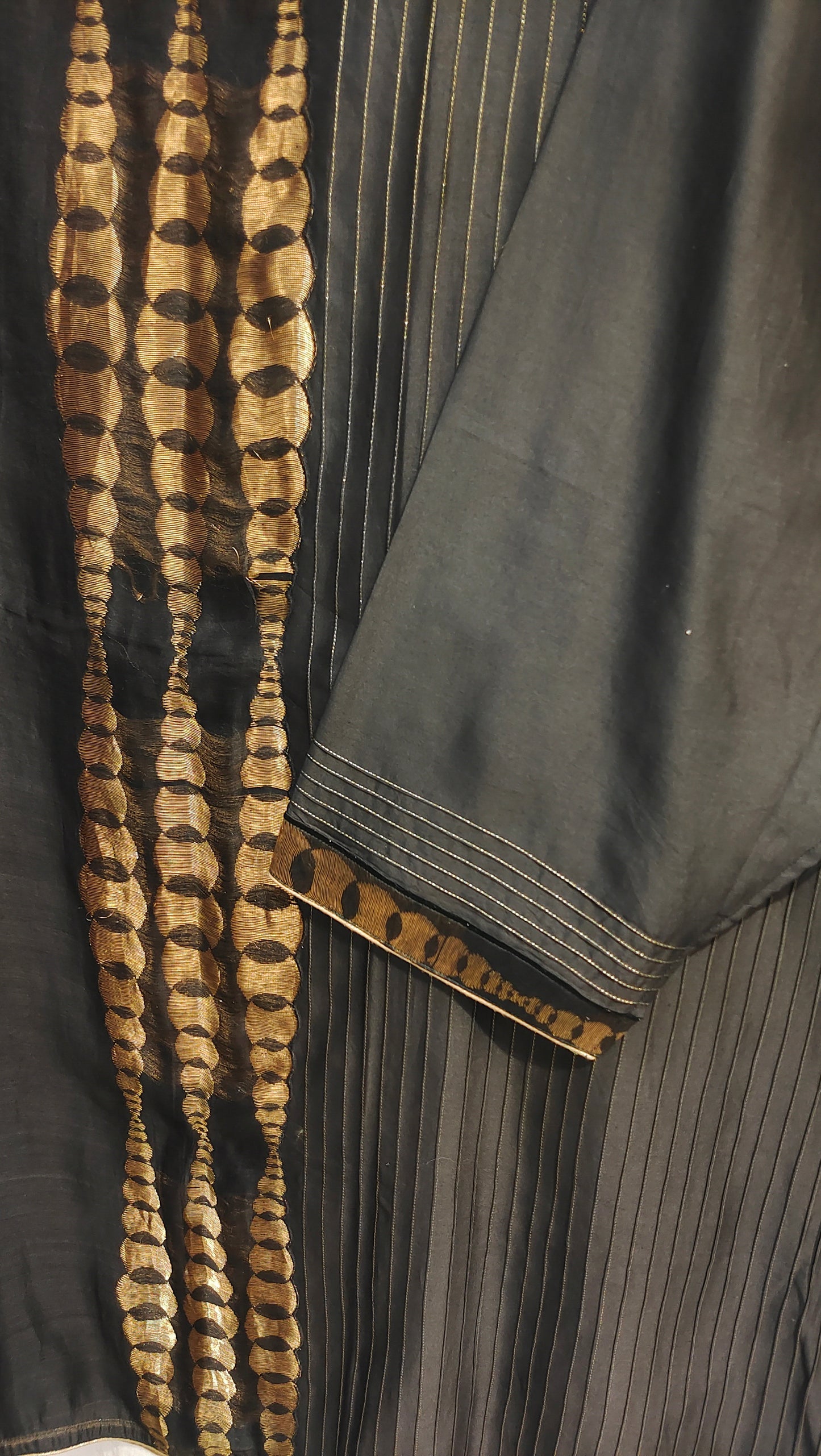 Semi Stitched Chanderi Formal Suitset