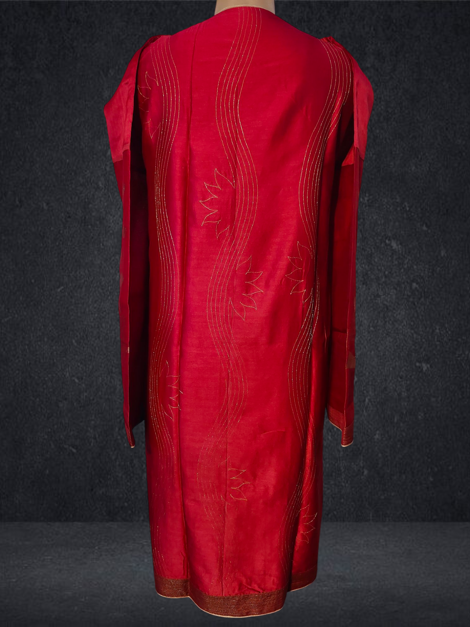 Semi Stitched Chanderi kurta VISHAL KAPUR