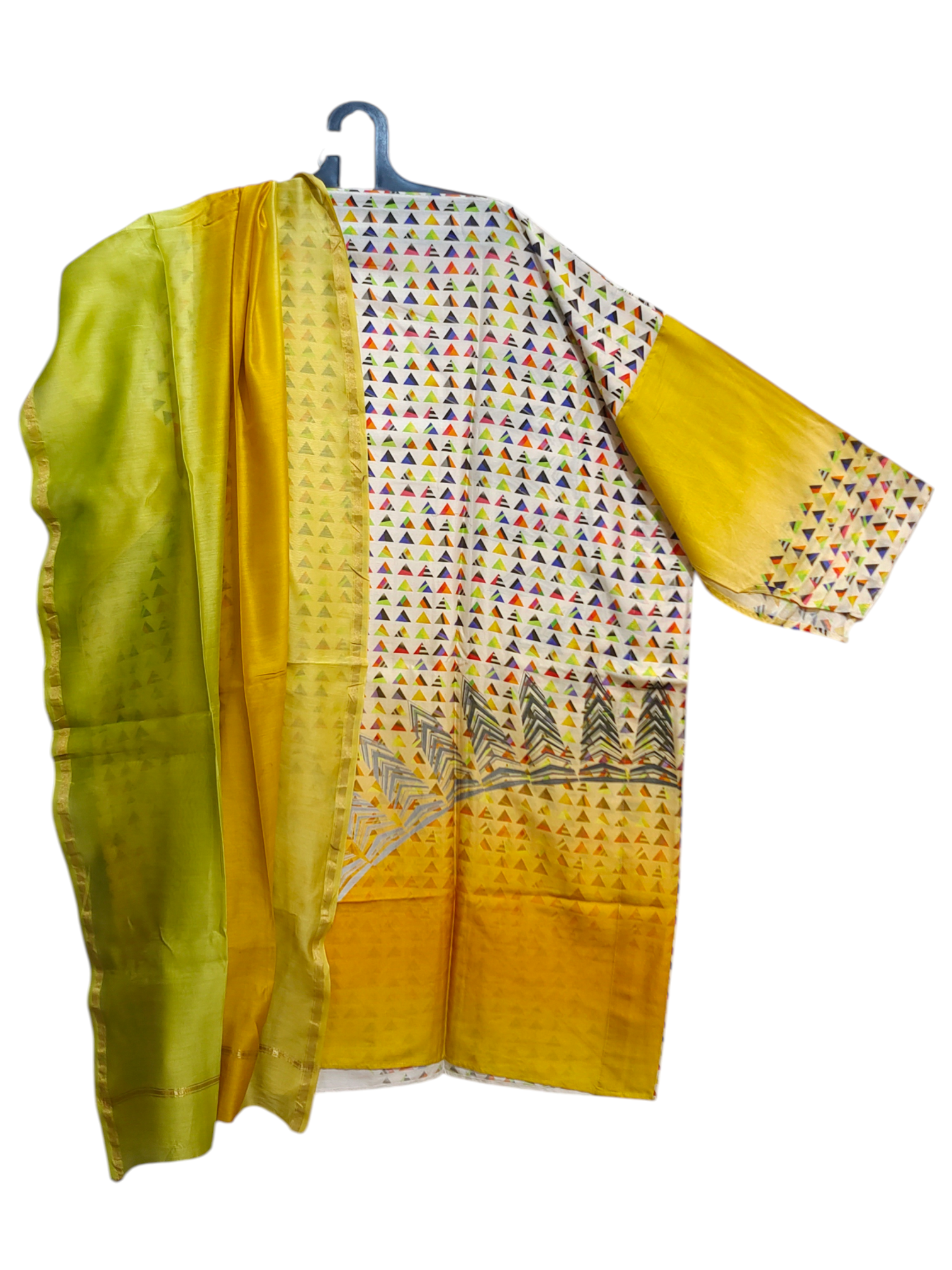Semi Stitched Chanderi Casual kurta VISHAL KAPUR