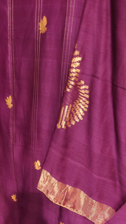 Semi Stitched Chanderi Formal Suitset
