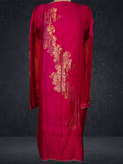 Semi Stitched Chanderi kurta VISHAL KAPUR