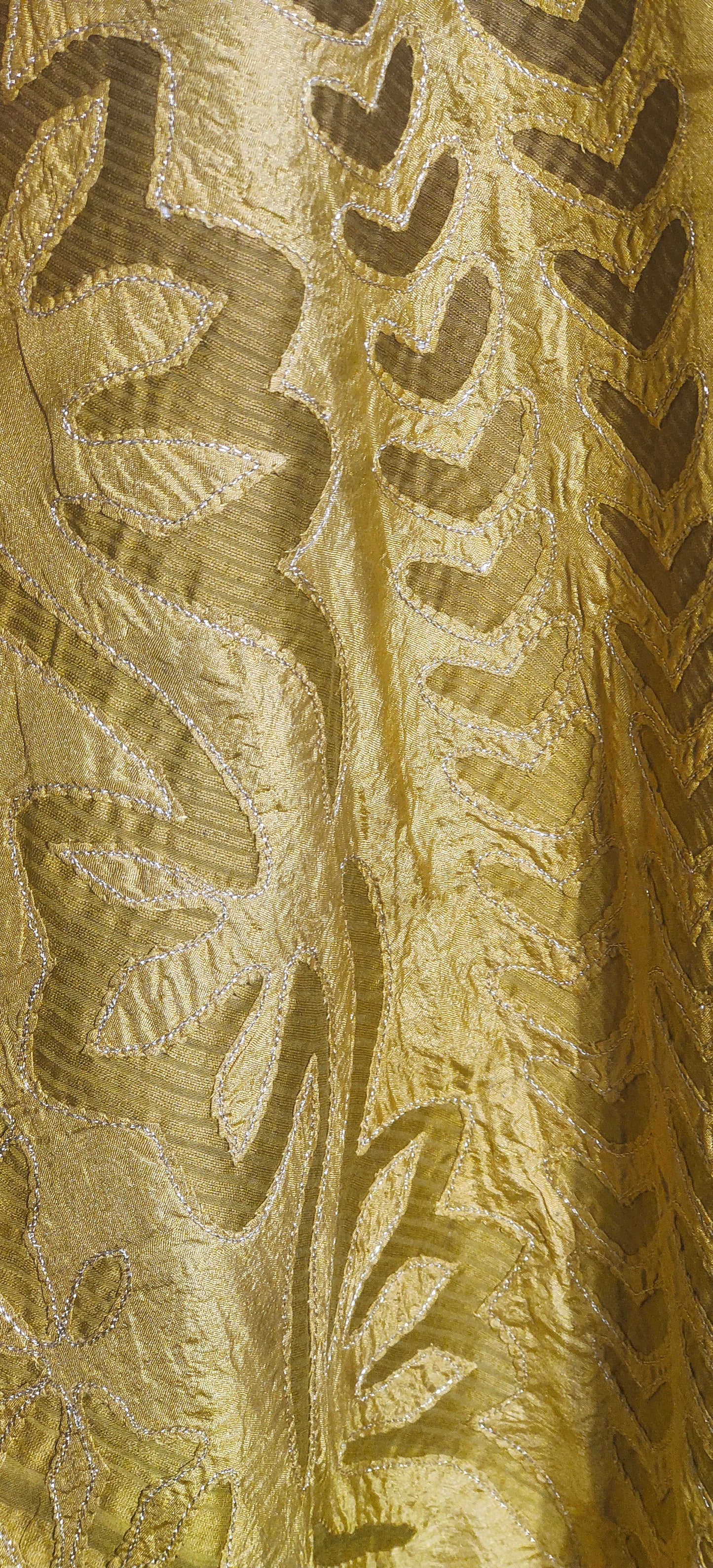 Stitched applique Long Dress