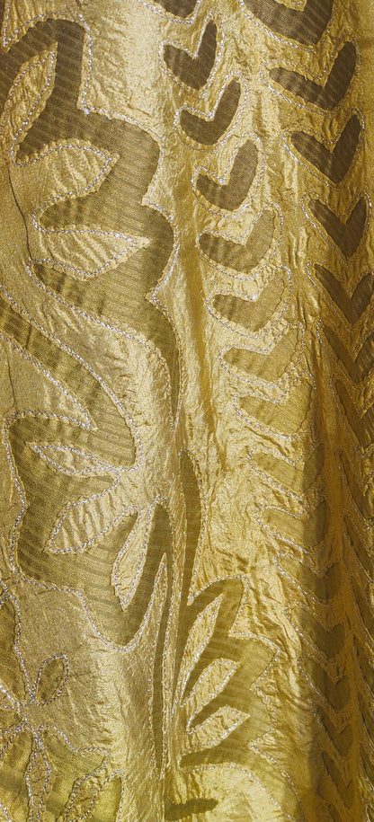 Stitched applique Long Dress