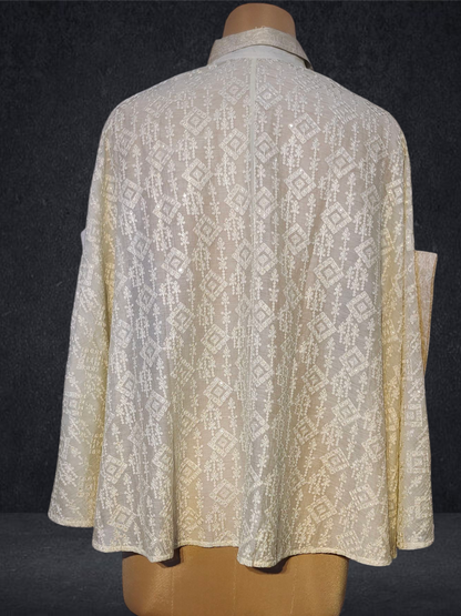 Stitched Embroidered Short Shirt VISHAL KAPUR STUDIO