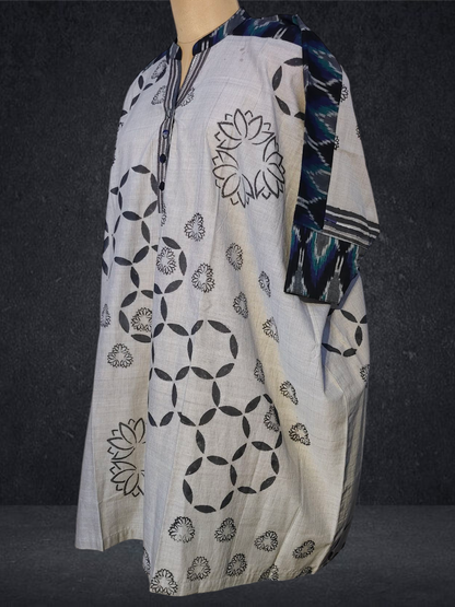 Stitched Block Printed Short Tunic