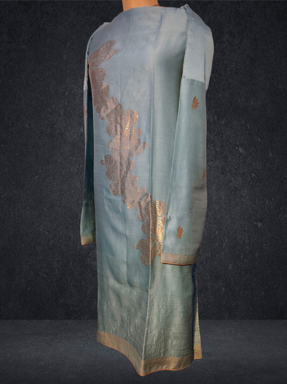 Semi Stitched Chanderi kurta