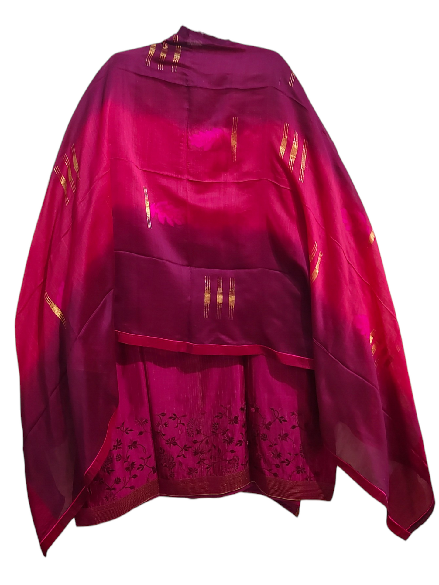 Semi Stitched Chanderi Formal Suitset
