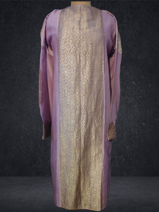 Semi Stitched Formal chanderi Kurta