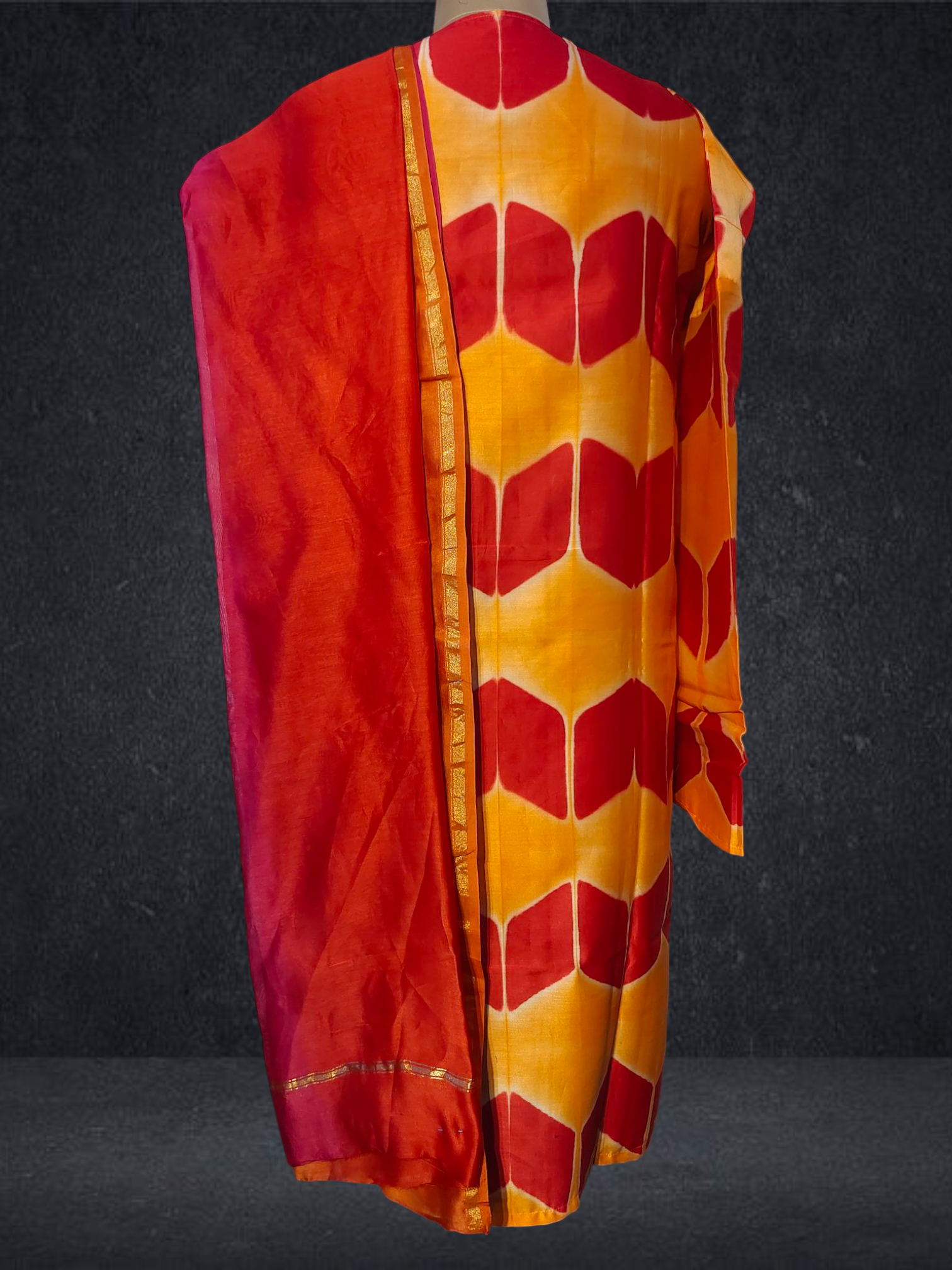 Semi Stitched Chanderi Kurta VISHAL KAPUR