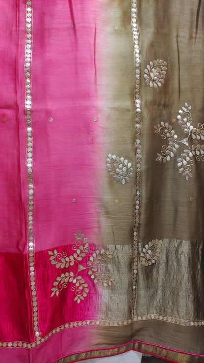 Semi Stitched Formal Chanderi Suitset