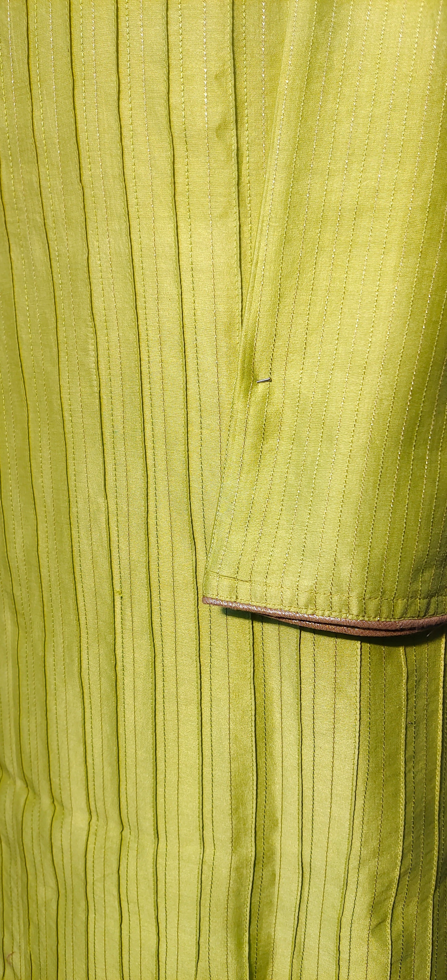 Semi Stitched Chanderi kurta