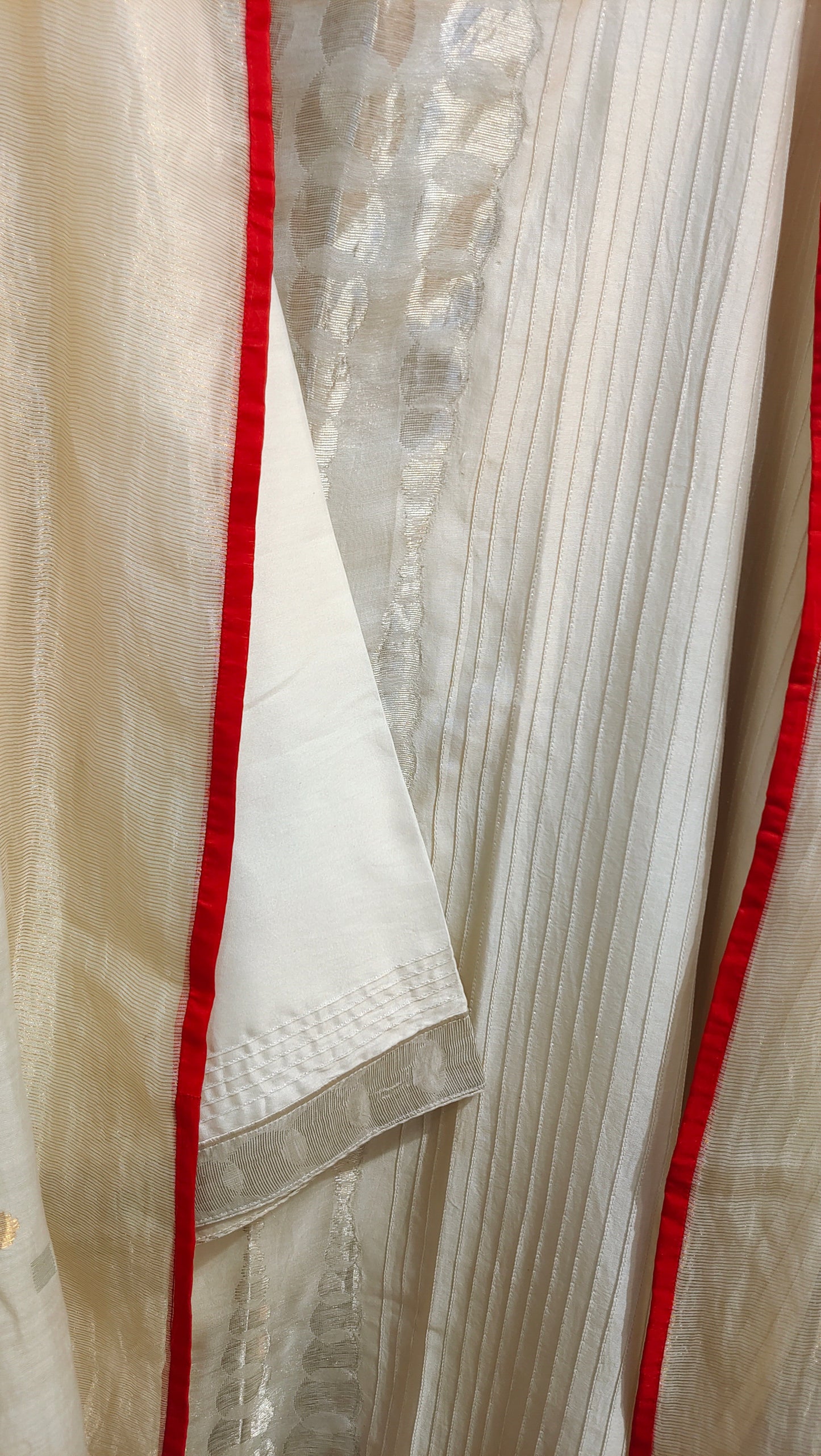 Semi Stitched Chanderi Formal Suitset