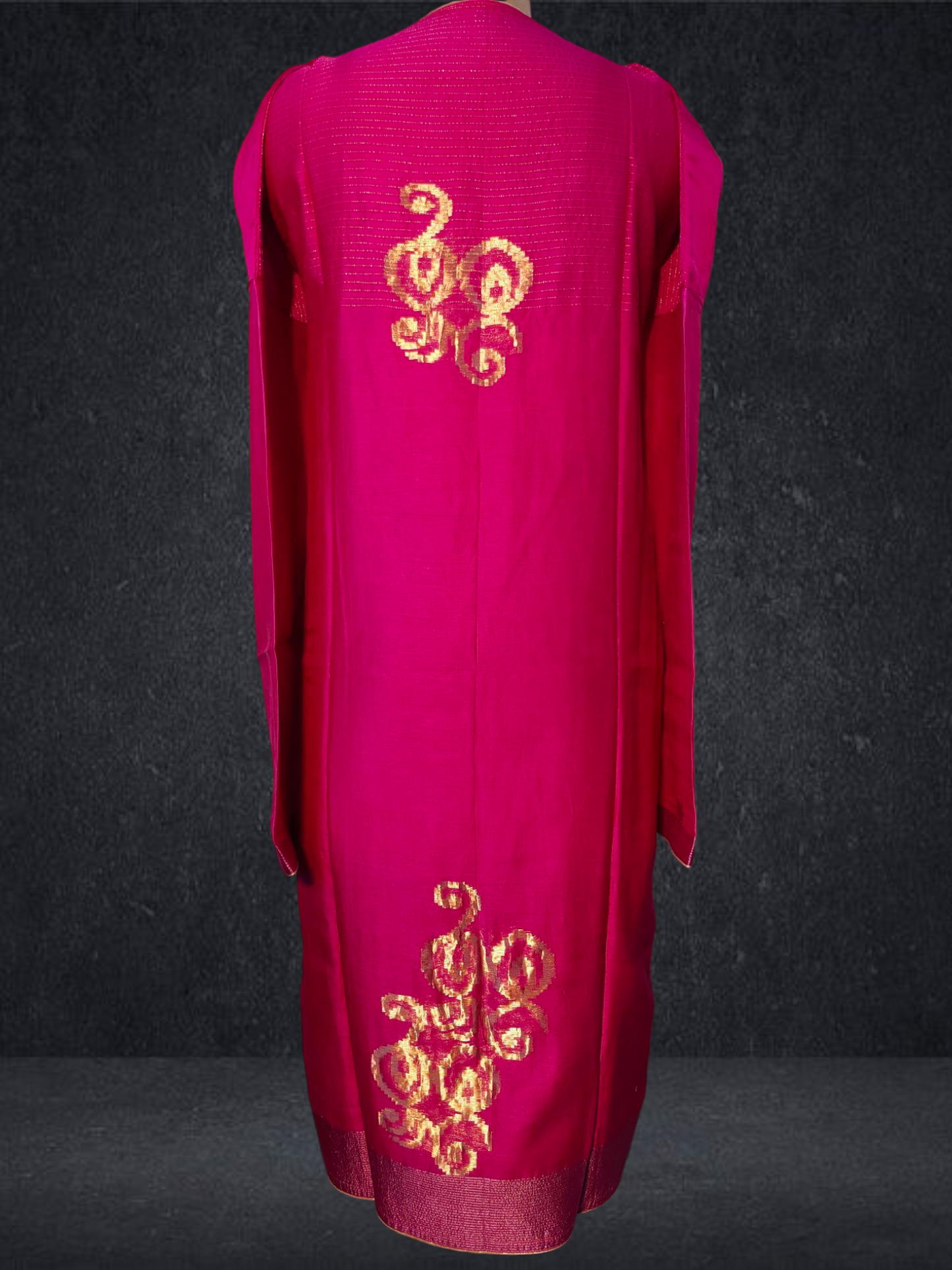 Semi Stitched Chanderi kurta