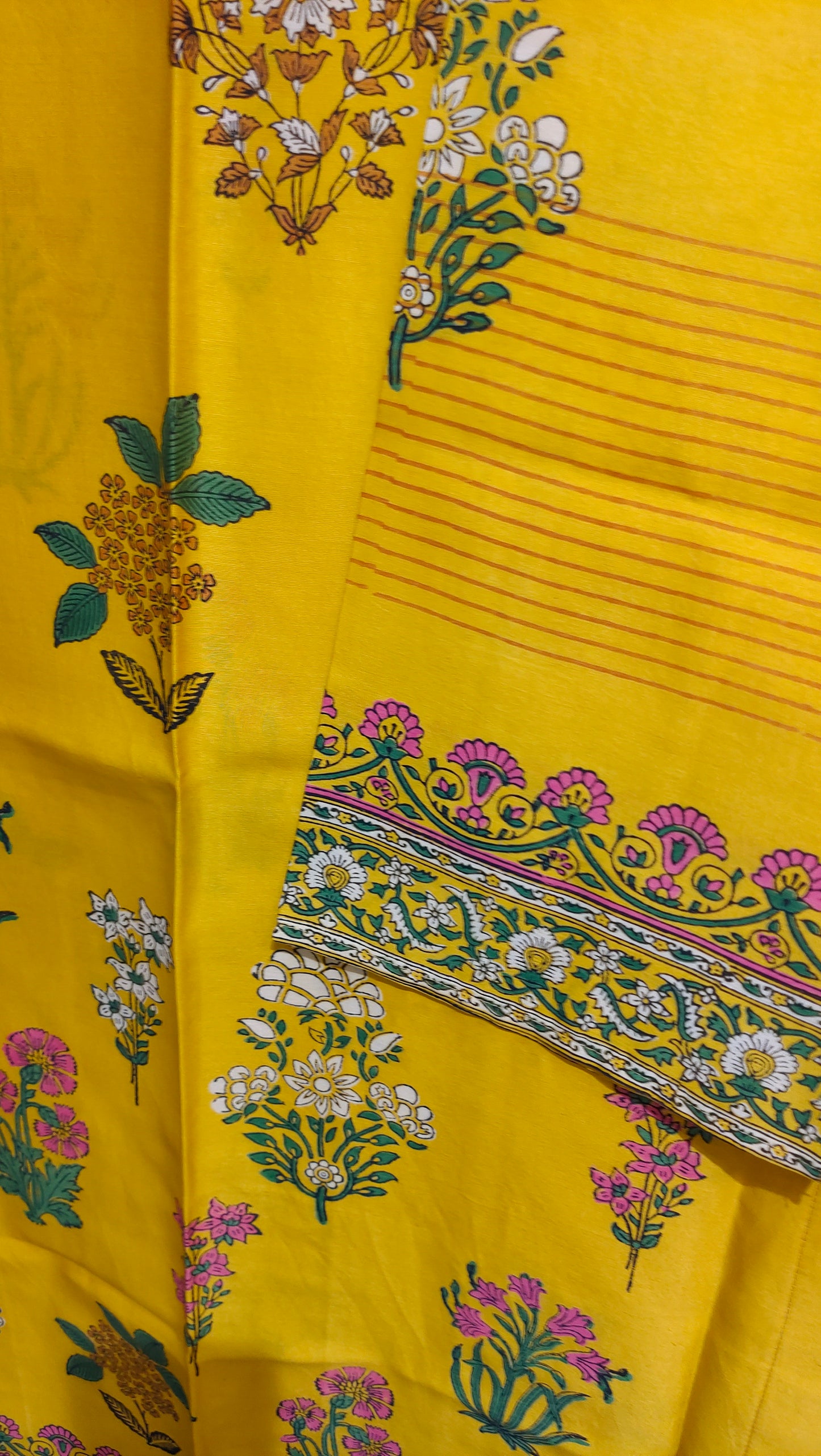 Semi Stitched Chanderi Casual kurta