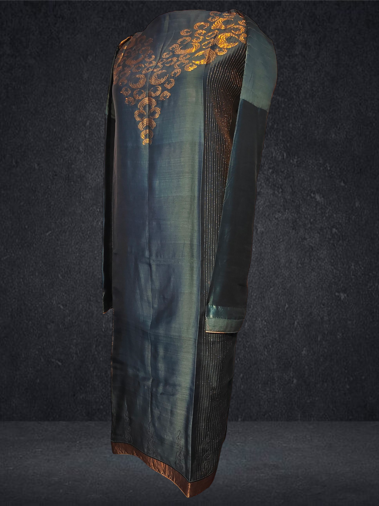 Semi Stitched Formal chanderi Kurta VISHAL KAPUR