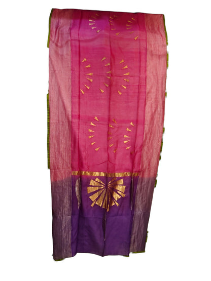 Semi Stitched Chanderi Formal Suitset
