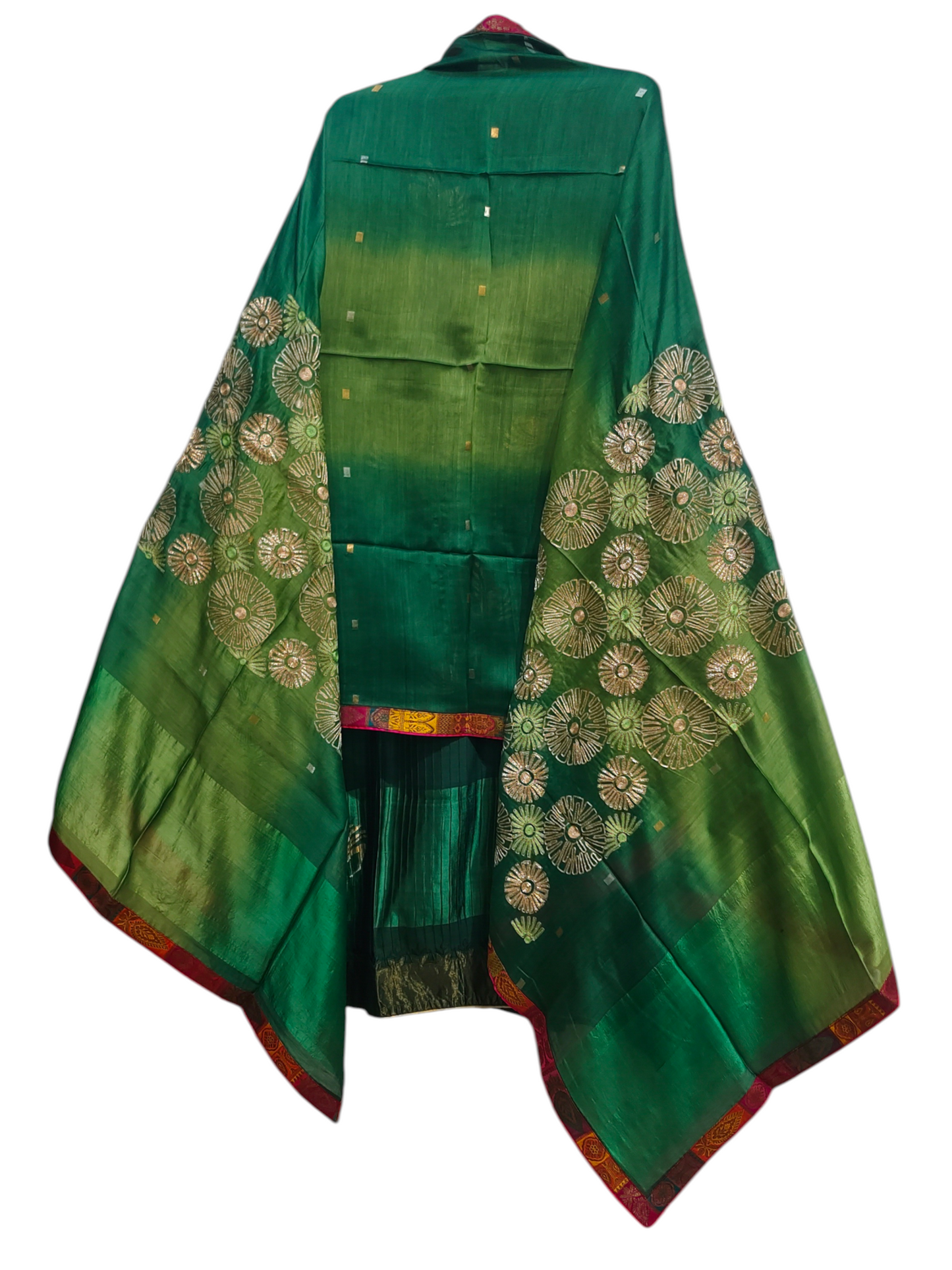 Semi Stitched Formal chanderi Suitset