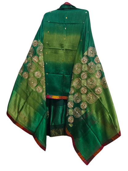 Semi Stitched Formal chanderi Suitset