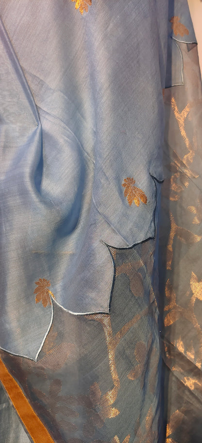 Semi Stitched Formal chanderi Suitset