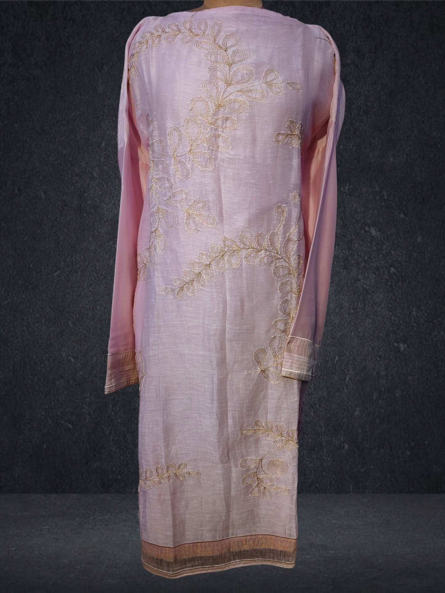 Semi Stitched silk linen kurta VISHAL KAPUR