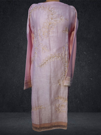 Semi Stitched silk linen kurta VISHAL KAPUR