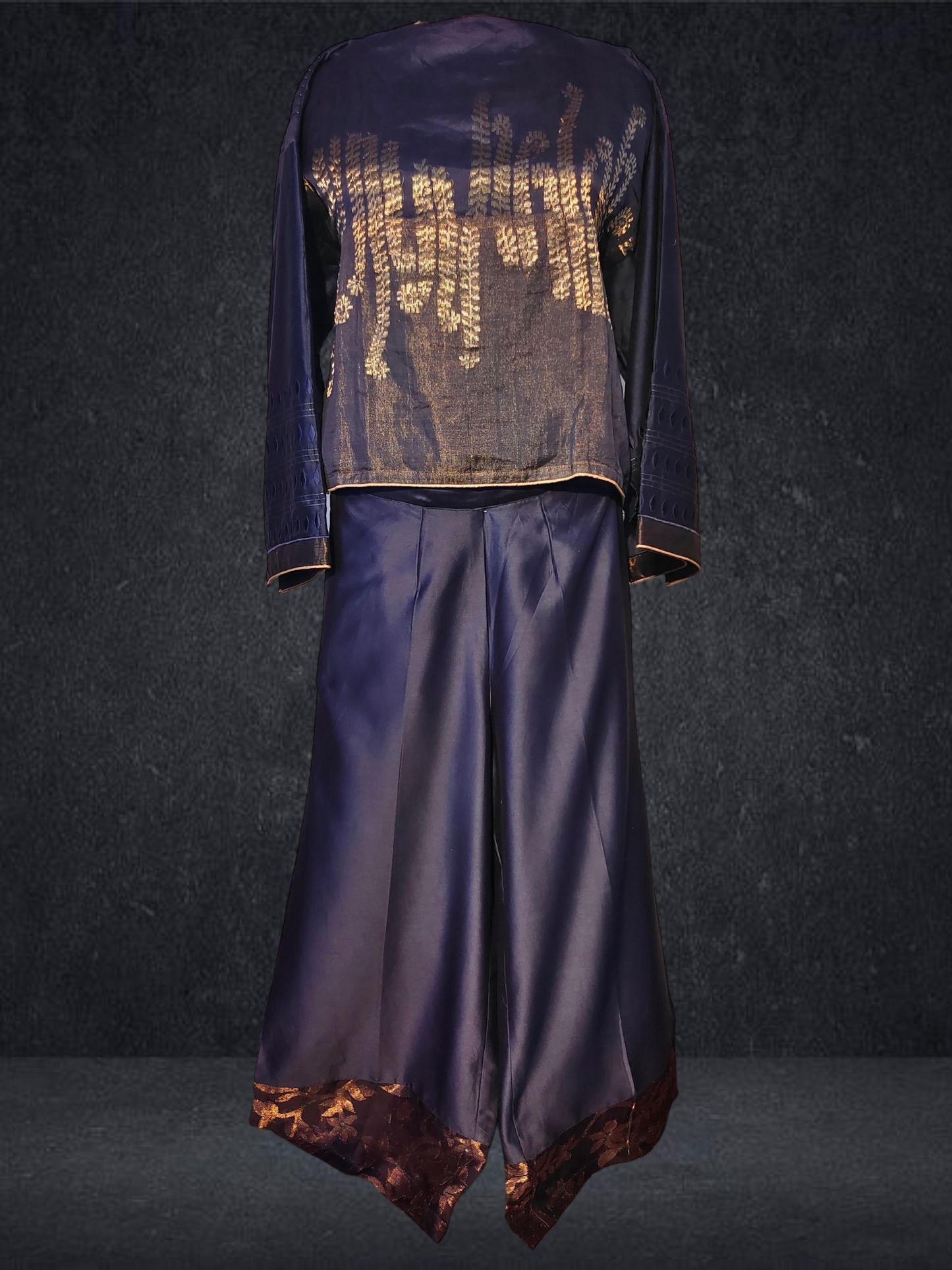 Stitched Chanderi Long Dress