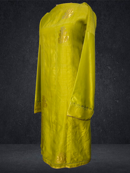 Semi Stitched Chanderi kurta