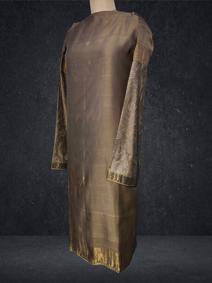 Semi Stitched Chanderi Kurta